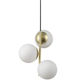 Hangandi ljós E14 Lilly messing/ópal 37 cm