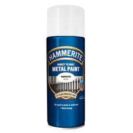 Sprey fyrir járn slétt áferð Hammerite hvítt 400ml
