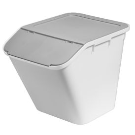 Flokkunartunna 51L Collect Stack-It hvít